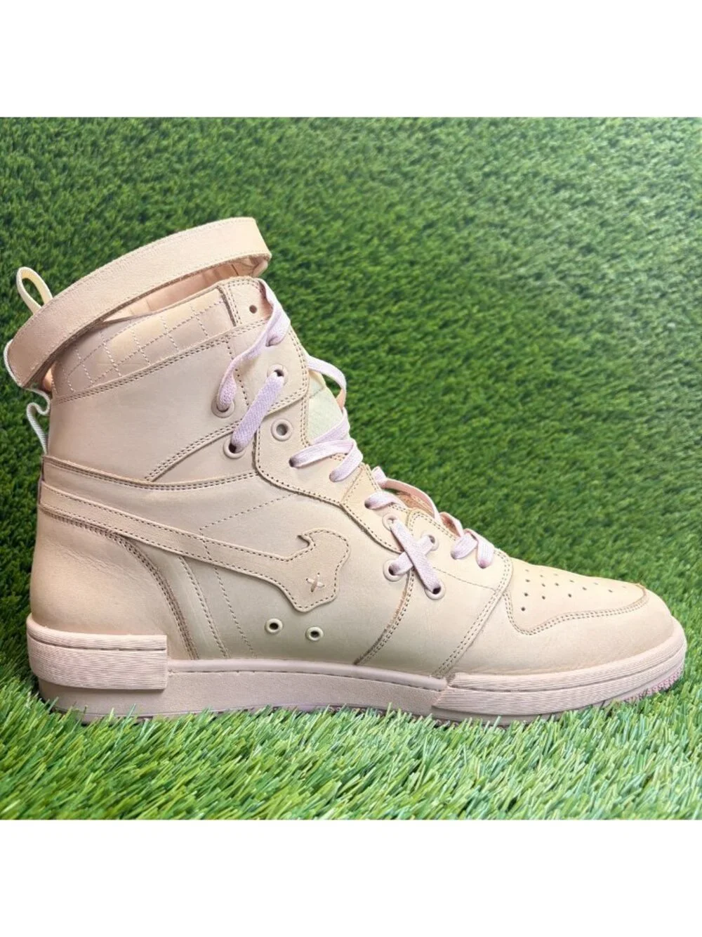 SIA Collective D.1.Y Vegtan High Mens Size 14 Beige Pink Casual Classic Boots